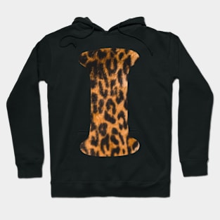 Letter I leopard print Hoodie